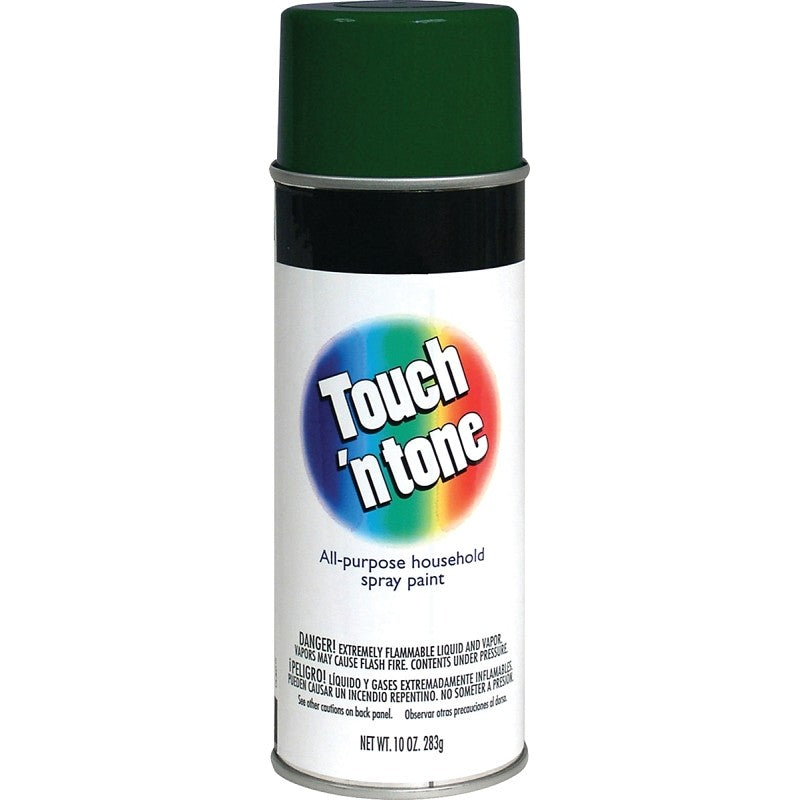 Touch 'N Tone 55271830 Spray Paint, Gloss, Hunter Green, 10 oz, Can