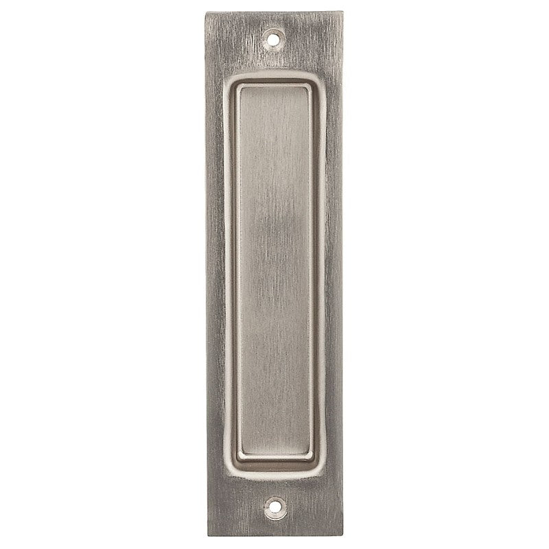 National Hardware N187-024 Door Pull, 2-1/16 in W, 9/32 in D, 8 in H, Steel, Satin Nickel