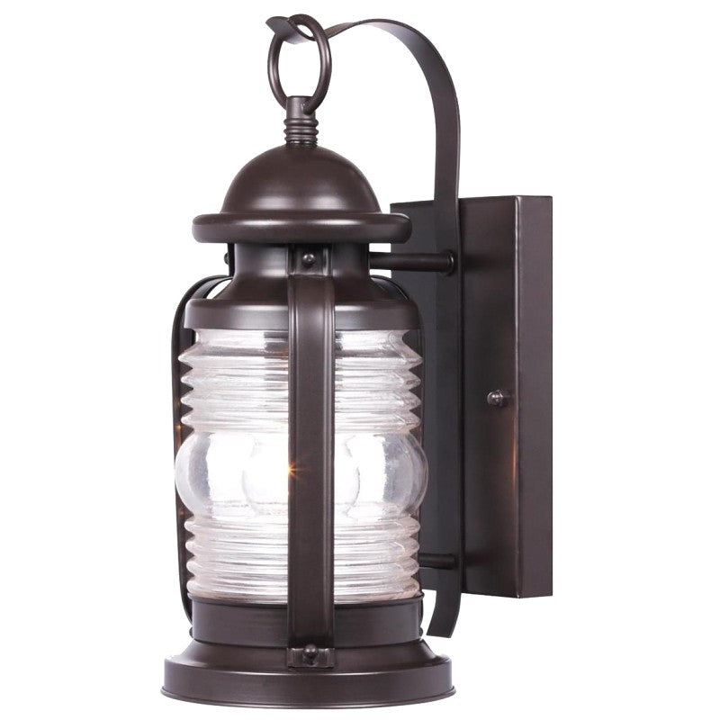Westinghouse Weatherby Series 62301 Outdoor Wall Lantern, Steel Fixture, Bronze Fixture