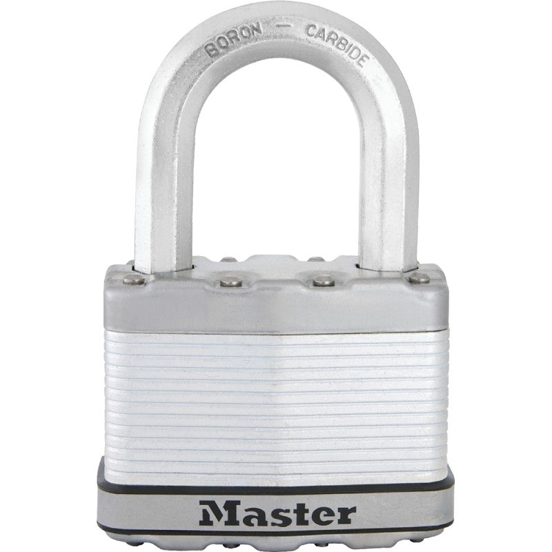 Master Lock Magnum Series M15XKADLF Padlock, Keyed Different Key, 14/32 in Dia Shackle, 1-1/2 in H Shackle, Zinc