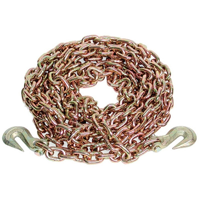 Ancra 45881-13-20 Chain Assembly with Clevis Hook, 1/2 in, 20 ft L, 11,300 lb Working Load, 70 Grade, Carbon Alloy Steel