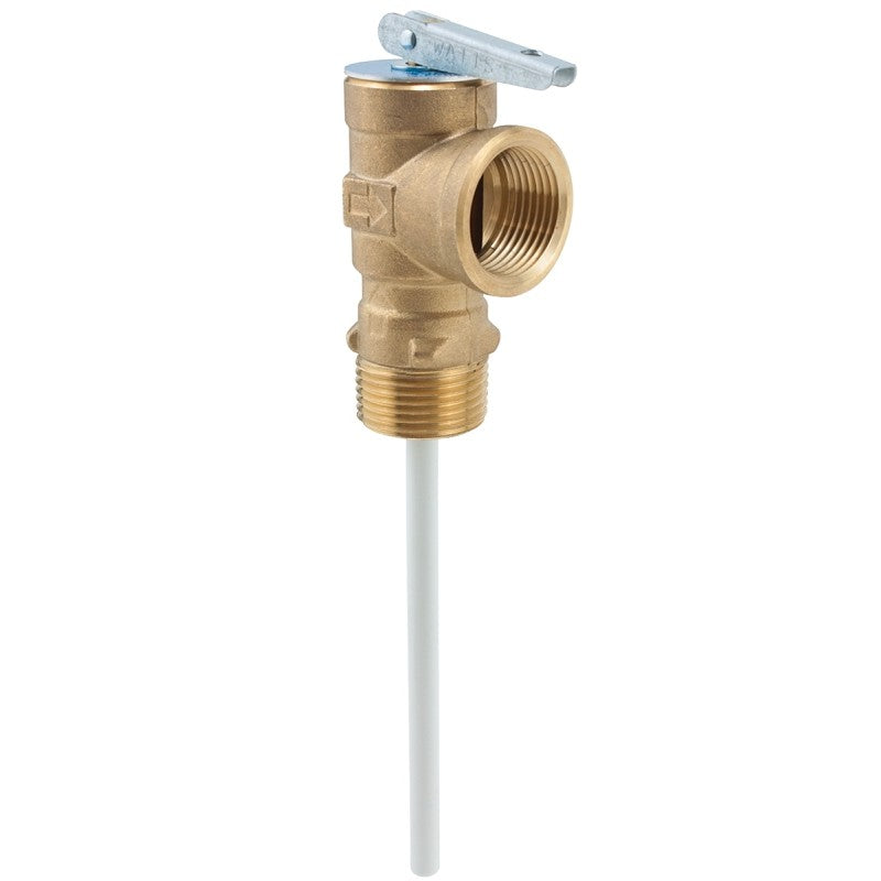 Watts 100XL-125 Relief Valve, 3/4 in, 75 to 150 psi Operating, MNPT x FNPT, Brass