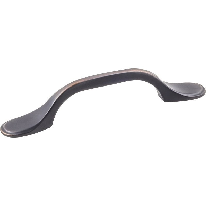 Hardware Resources K9973BORB-2 Cabinet Pull, Brushed Oil-Rubbed Bronze, 5 in L Handle, 15/16 in H Handle, Zinc, 2/PK