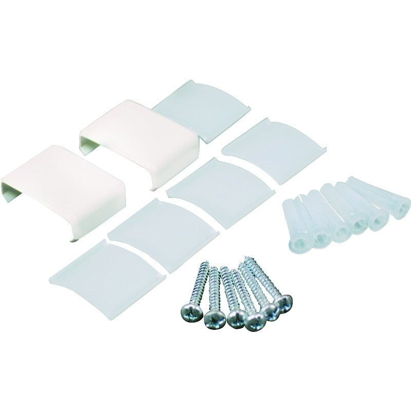 Wiremold NM910 Raceway Accessory Pack, Non-Metallic, Plastic, Ivory