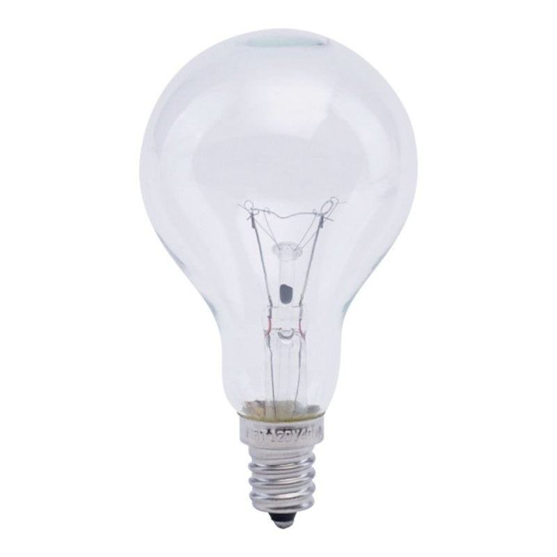 Feit Electric BP40A15C/CL/CF Incandescent Lamp, Clear Lamp, 1.87 in D x 3.25 in H Dimensions, 40 W, A15 Lamp, 280 Lumens