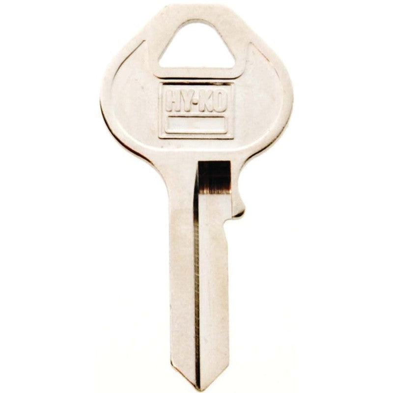 Hy-Ko 11010M10 Key Blank, Brass, Nickel, For: Master Locks and Padlocks, M10 Key Number (Pack of 10)