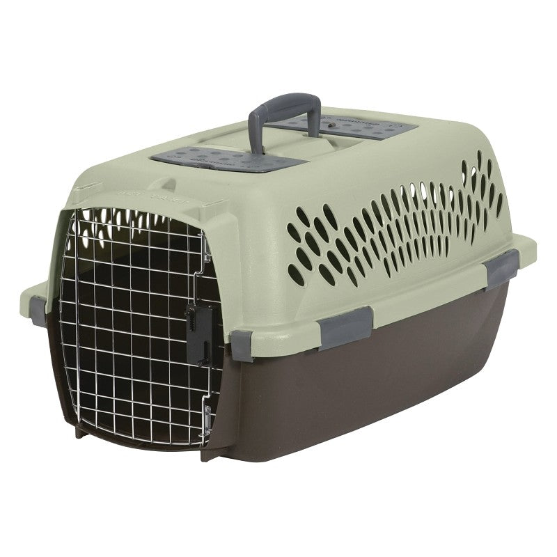 Aspenpet Pet Taxi 21088 Fashion Pet Porter, 23 in W, 15.2 in D, 11.84 in H, M, Plastic, Black/Dark Pink