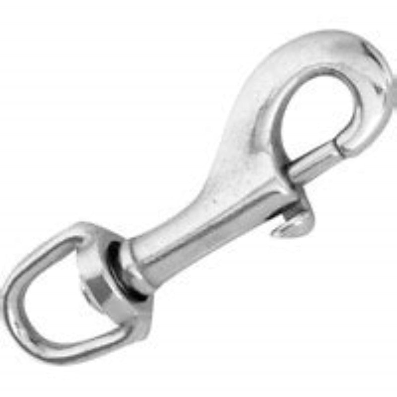 Campbell T7615012 Swiveling Bolt Snap, 1/2 in, 90 lb Working Load, Zinc, Nickel