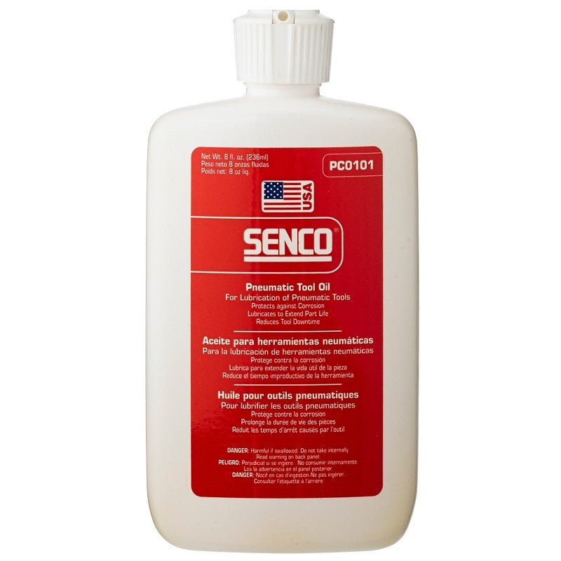 Senco PC0101 Pneumatic Tool Oil, 8 oz, Bottle (Pack of 12)