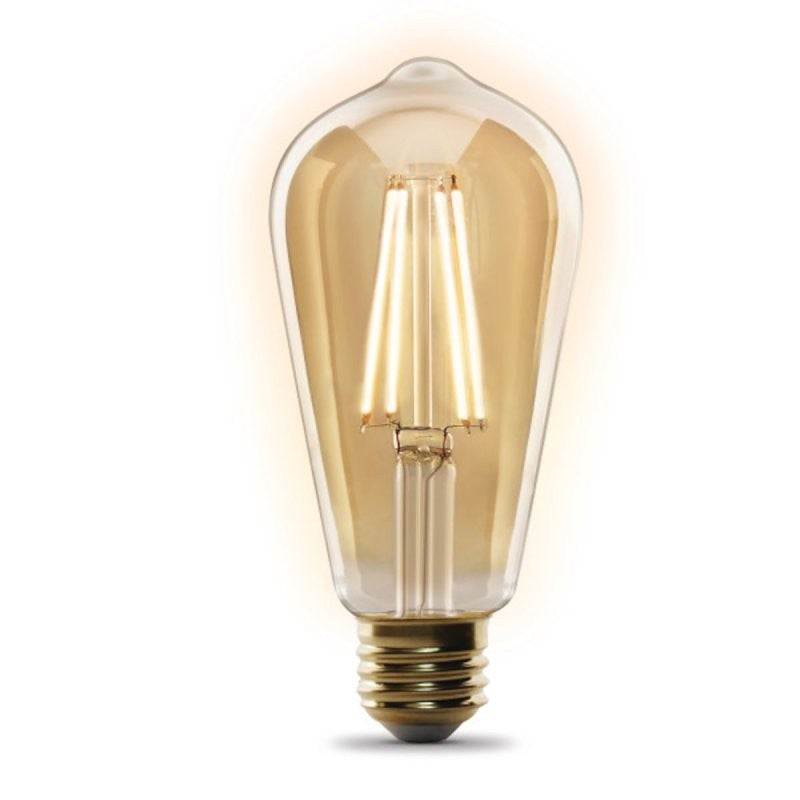 Feit Electric ST1960/FIL/AG Smart Bulb, 5 W, Wi-Fi Connectivity: Yes, Remote, Voice Control, E26 Medium Lamp Base