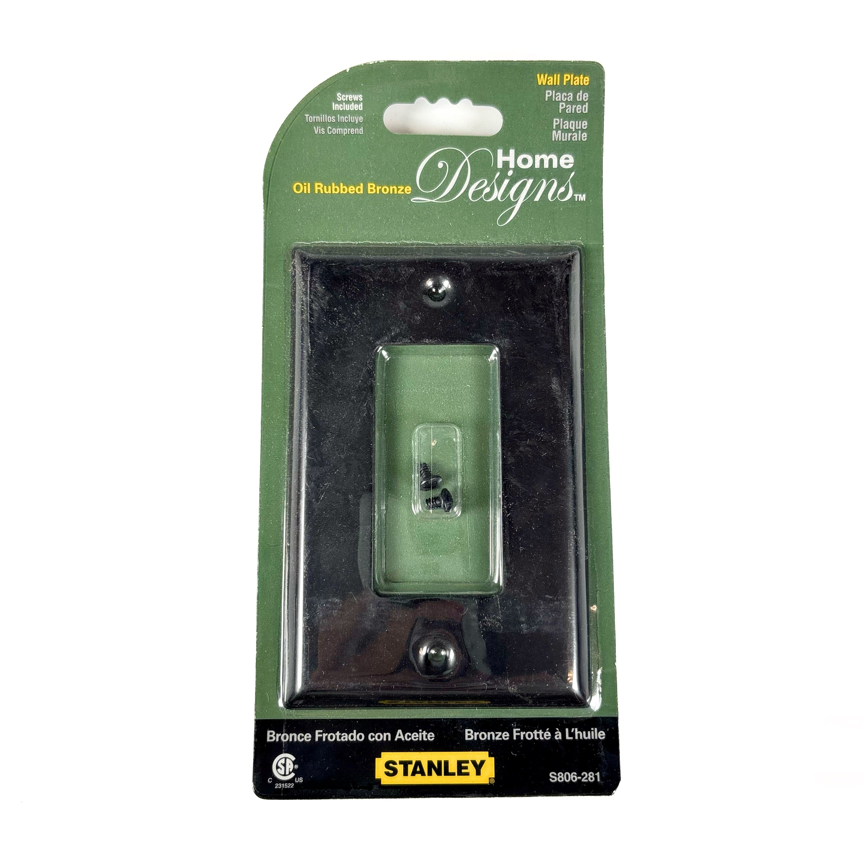 Basic Single Rocker Or GFI Wall Plate Oil Rubbed Bronze (POS)