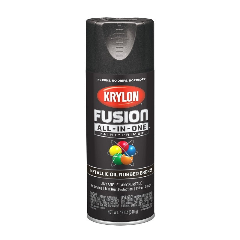 Krylon K02771007 Spray Paint, Oil Rubbed Bronze, 12 oz, Can