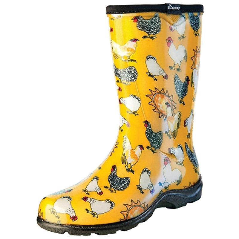 Sloggers 5016CDY-10 Rain and Garden Boots, 10 in, Chicken, Daffodil Yellow