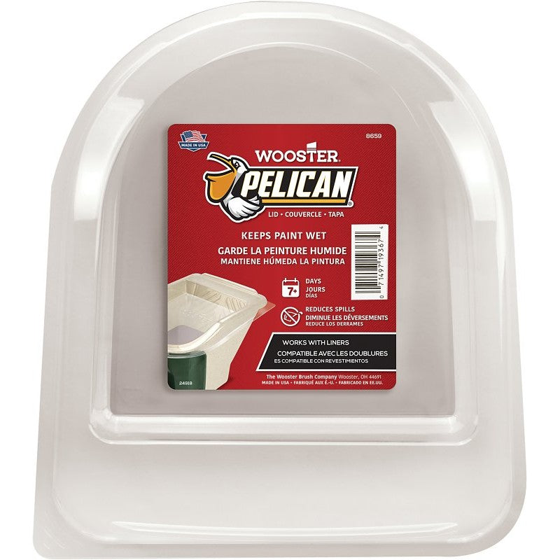 Wooster 8659 Pail Lid, Plastic, Clear, For: PELICAN® Handheld Pail