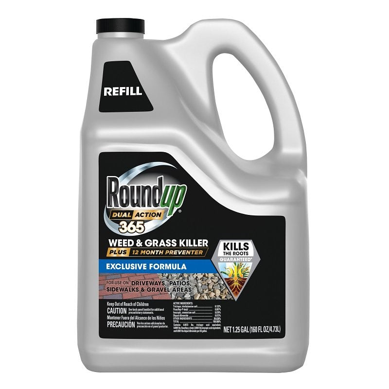 Roundup 5377204 Weed and Grass Killer, Liquid, 1.25 gal Bottle