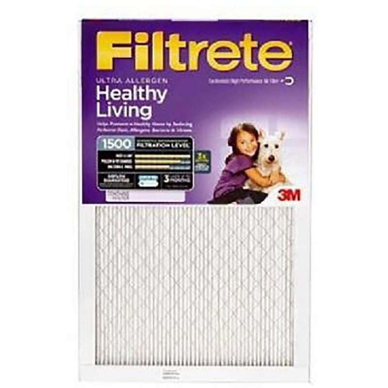 Filtrete NDP03-5IN-2 Air Filter, Electrostatic, 5 in Thick, 25 in L, 20 in W, 12 MERV, 1550 MPR, 2/PK (Pack of 2)