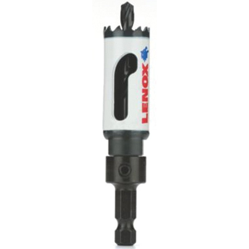 Lenox Speed Slot 1772426 Hole Saw, 3/4 in Dia, 1-9/16 in D Cutting, 1/4 in Arbor, HSS Cutting Edge