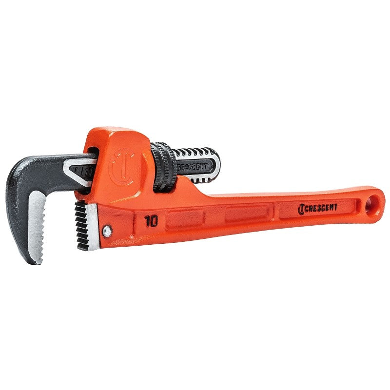 Crescent CIPW10S Pipe Wrench, 0 to 1.9 in Jaw, 10 in L, Slim Jaw, Cast Iron/Steel, Powder-Coated