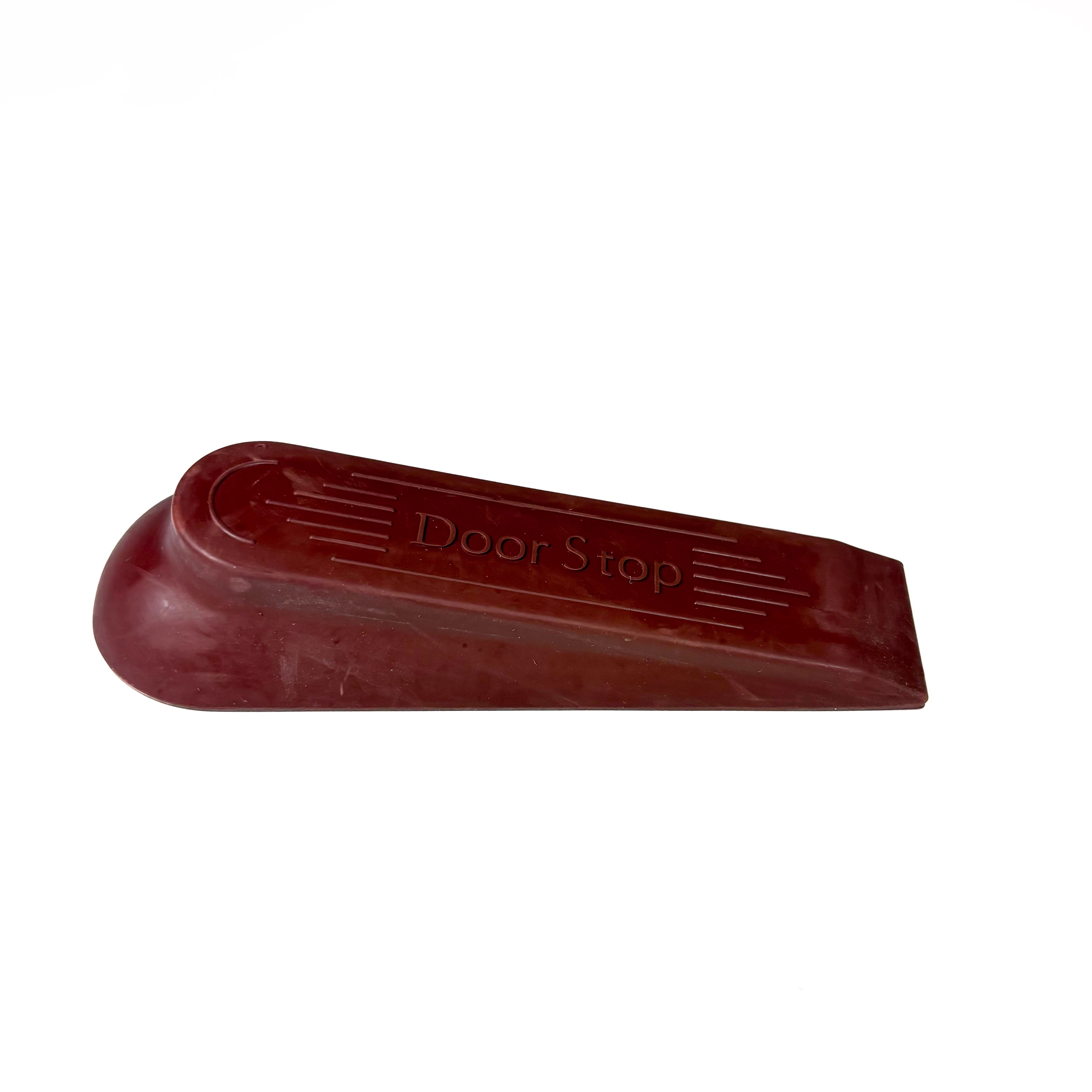 Traditional Wedge Door Stops 1-1/4 By 4 Inch Brown 2 Pack