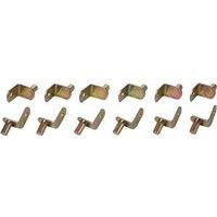 Peg Shelf Supports 1/4 Inch 12 Piece Gold Tone Finish