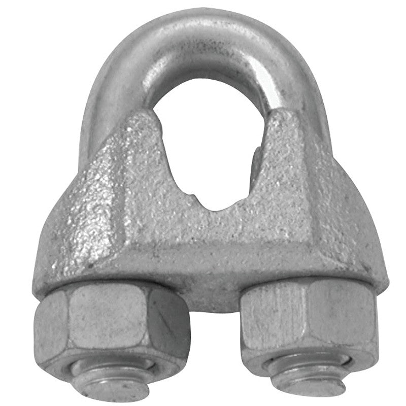 Baron 260-1 Wire Rope Clip, Malleable Iron, Galvanized (Pack of 5)