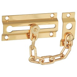 Chain Door Guard Solid Brass Case Hardened Steel Chain