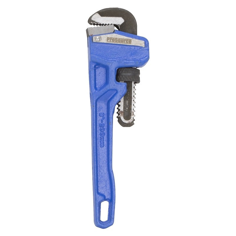 Vulcan JL40108 Pipe Wrench, 19 mm Jaw, 8 in L, Serrated Jaw, Die-Cast Carbon Steel, Powder-Coated, Heavy-Duty Handle