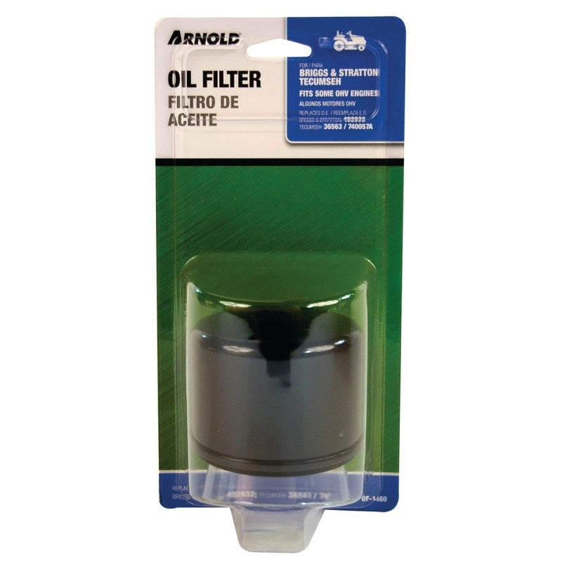 Arnold OF-1460 Oil Filter, For: BRIGGS & STRATTON and Tecumseh OHV Engines