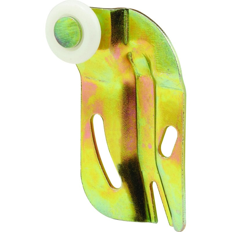 Prime-Line N 6508 Roller Assembly, 3/4 in Dia Roller, 1/4 in W Roller, Nylon, Brown, 1-Roller