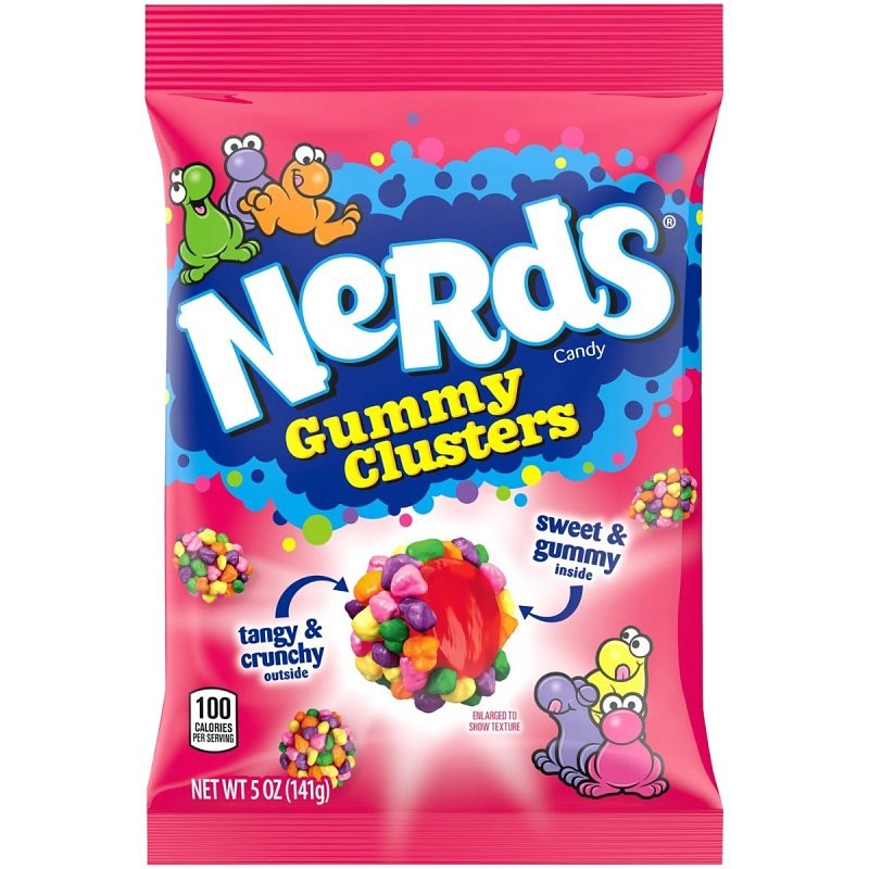 NeRdS 576736 Candy Cluster, Gummy, 5 oz, Bag (Pack of 12)