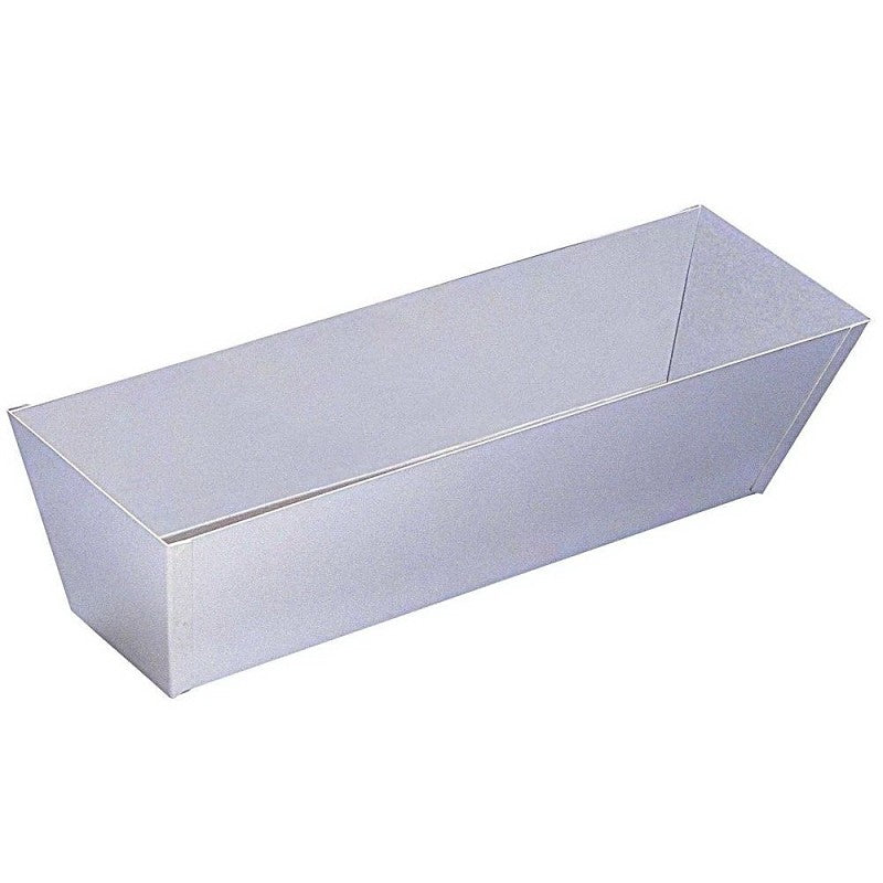 Wallboard Tool 23-002 Mud Pan, 12-1/2 in L, 4 in W, 12-1/2 in L Bottom, Stainless Steel