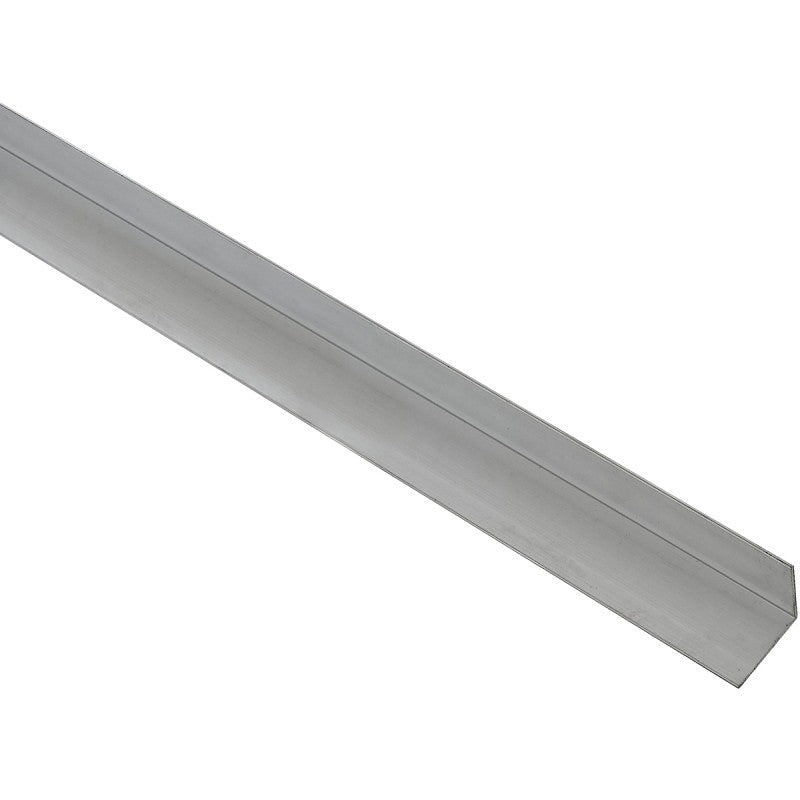 National Hardware 4203BC Series N247-361 Angle Stock, 1-1/2 in L Leg, 72 in L, 1/16 in Thick, Aluminum, Mill