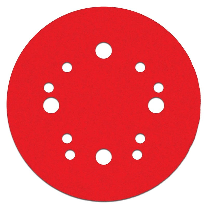 Diablo DCD050080H04G Sanding Disc, 5 in Dia, 80 Grit, Coarse, Ceramic Abrasive, 12-Hole