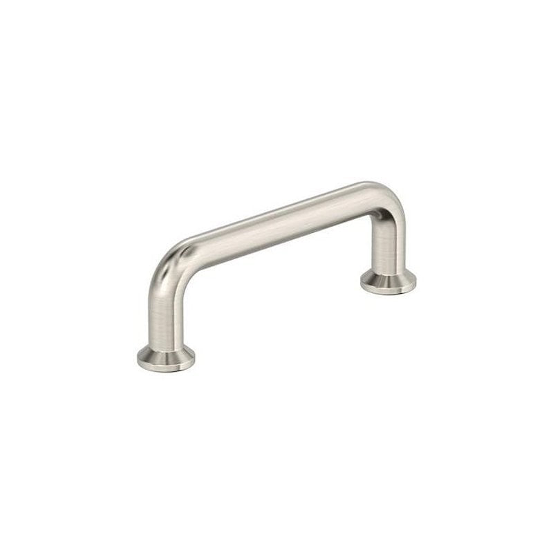 Amerock Factor Series BP37380G10 Cabinet Pull, 3-9/16 in L Handle, 1-3/16 in Projection, Zinc, Satin Nickel