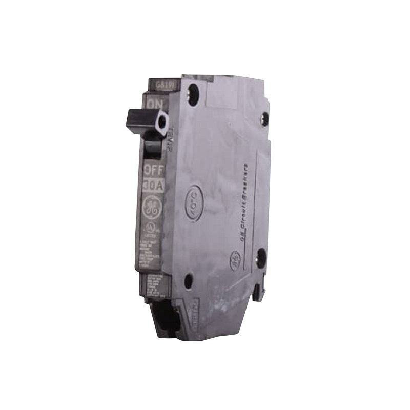 GE THQP130 Feeder Circuit Breaker, Type THQP, 30 A, 1-Pole, 120/240 V, Non-Interchangeable Trip, Plug