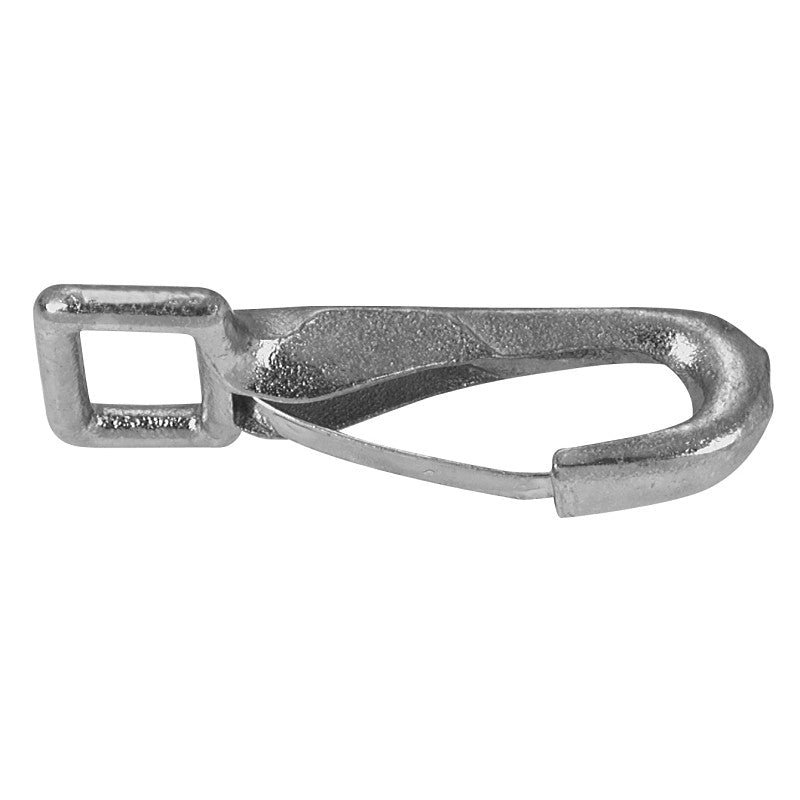 Campbell T7600531 Rigid Eye Spring Snap, 1 in, 90 lb Working Load, Malleable Iron/Steel, Zinc