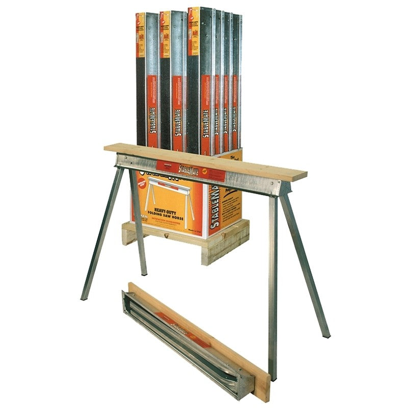 Fulton StableMate QP4230-12 Folding Sawhorse, 1000 lb, 30 in H, Steel