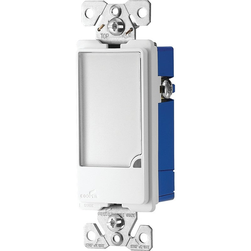 Eaton Cooper Wiring Patrol Series 7737W-K Night Light, 120 V, 1 W, 3-Lamp, LED Lamp, White Light, 140 Lumens