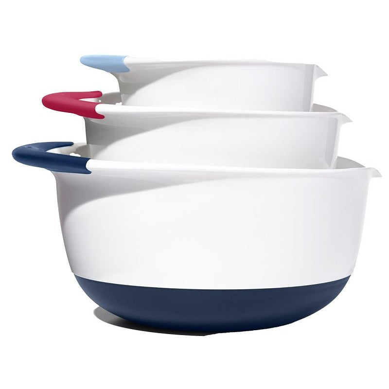 Good Grips 11323100 Mixing Bowl Set, Plastic/Rubber, Assorted