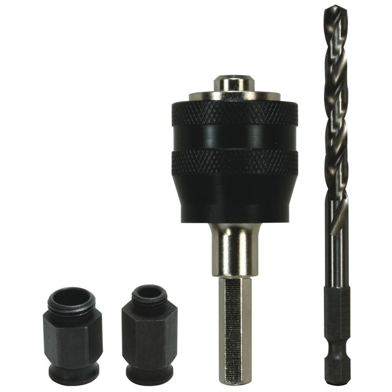 ARBOR HEX 3/8IN W/PILOT-2NUTS