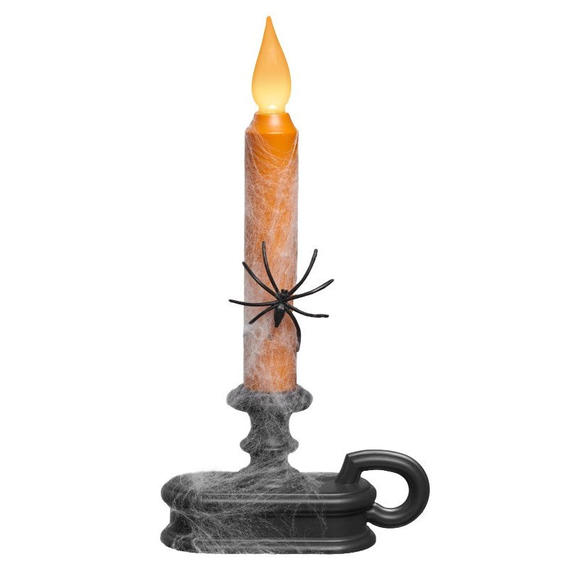 Xodus Innovations HW1215 Halloween Wind Candle Decor, 8-1/2 in H, Plastic, Black/Orange, Indoor (Pack of 6)