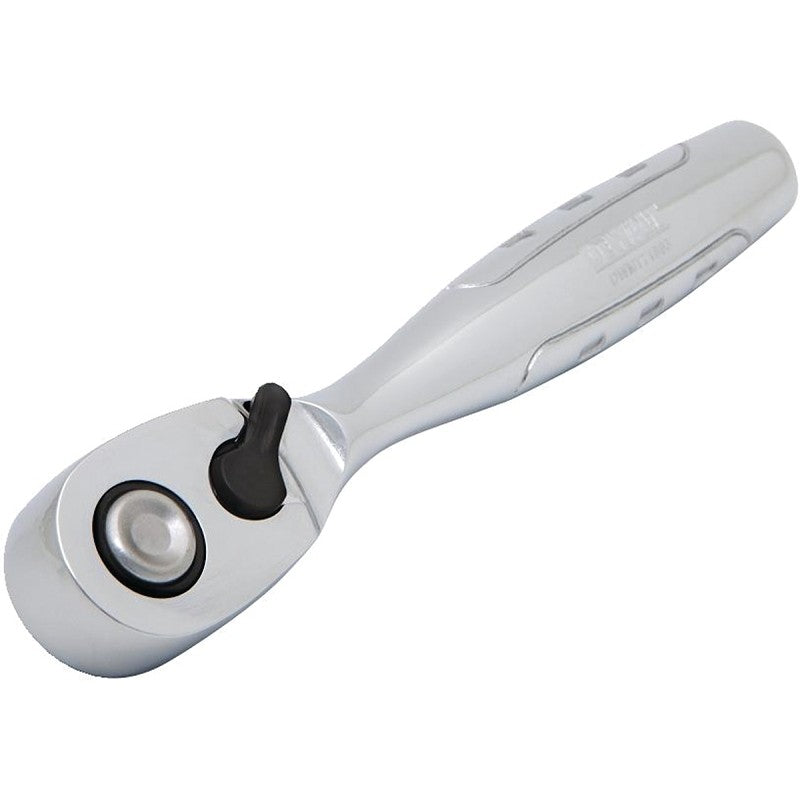DEWALT DWMT81096 Quick Release Ratchet, 1/4 in Drive, Pear Drive, 5.51 in OAL, Ergonomic Handle