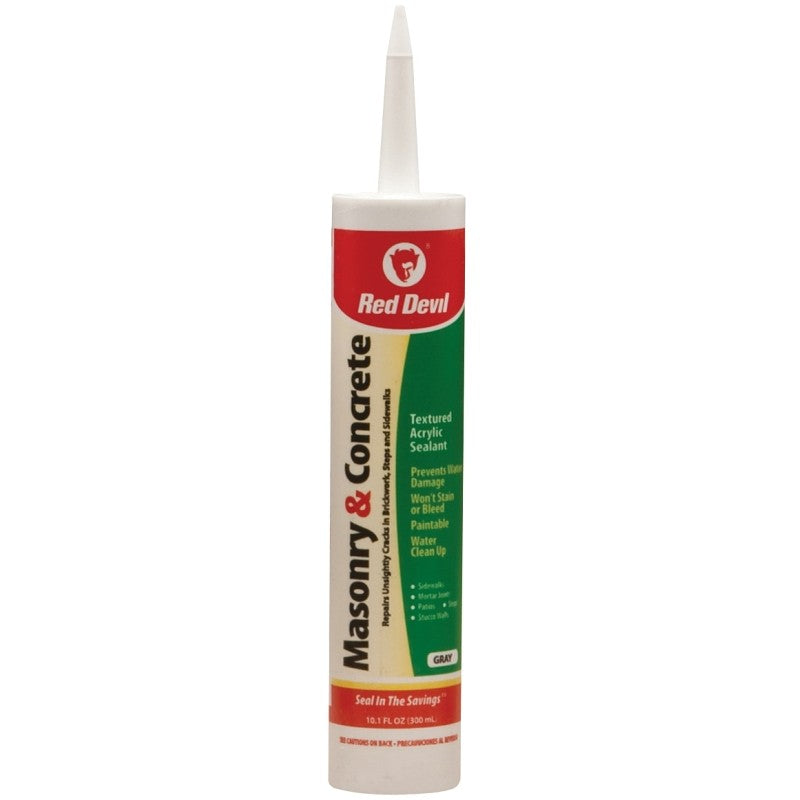 Red Devil 0646 Sealant, Gray, 10.1 oz Cartridge, Compositions: Calcium Carbonate, Acrylic Emulsion (Pack of 12)