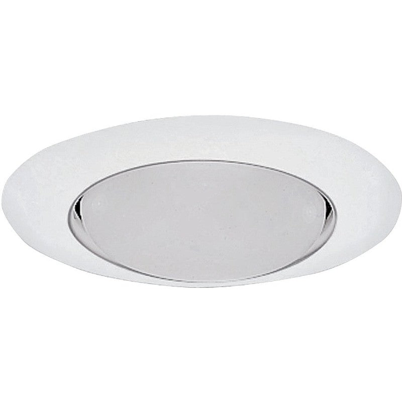 Halo 401P Recessed Light Trim, 6 in Dia, Metal Body, White