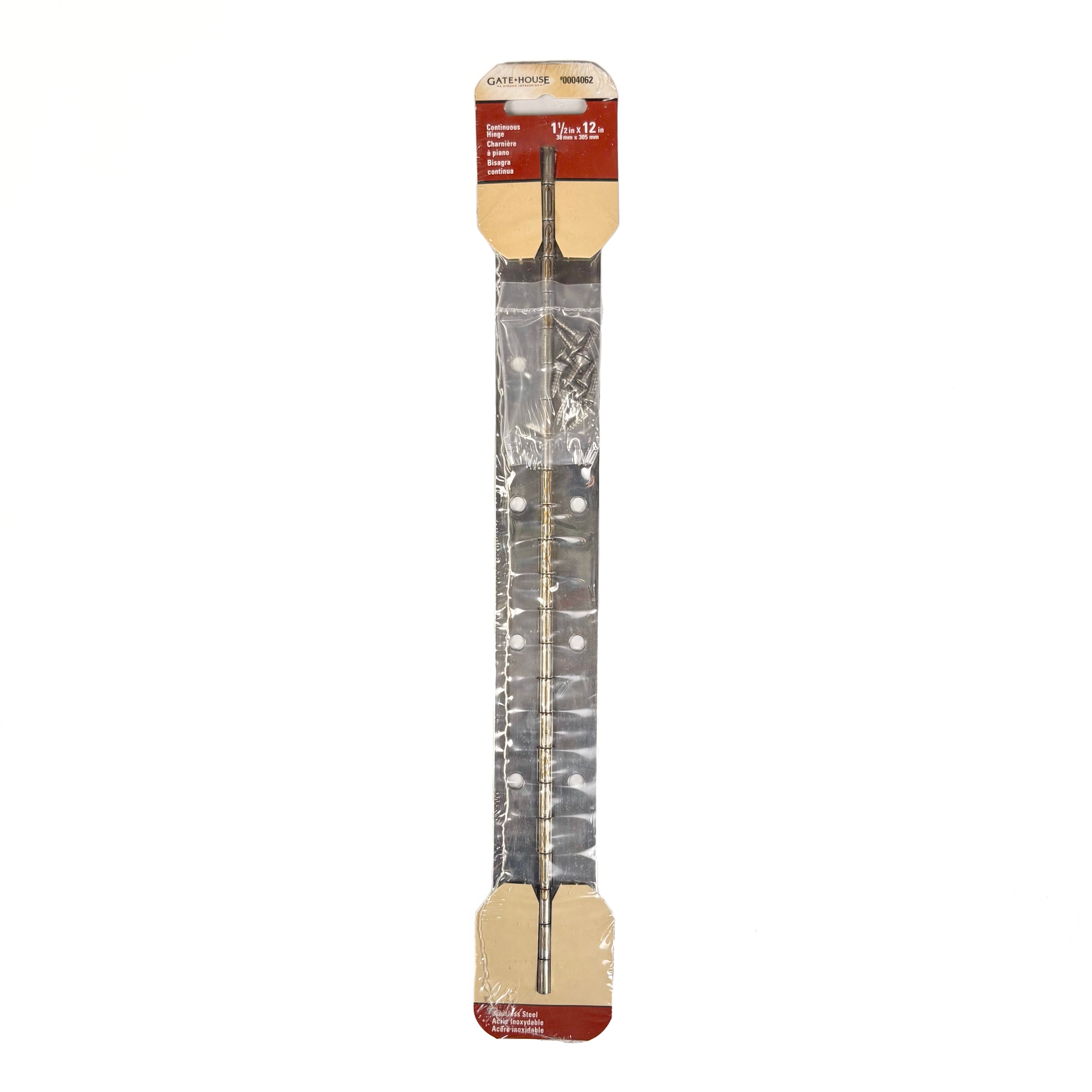 Continuous Hinge 1-1/2 By 12 Inch Stainless Steel