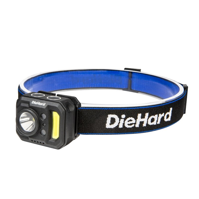 Dorcy 41-6642 Headlamp, Lithium-Ion Battery, 120 to 375 Lumens, 1 hr 45 min Run Time, Black/Blue