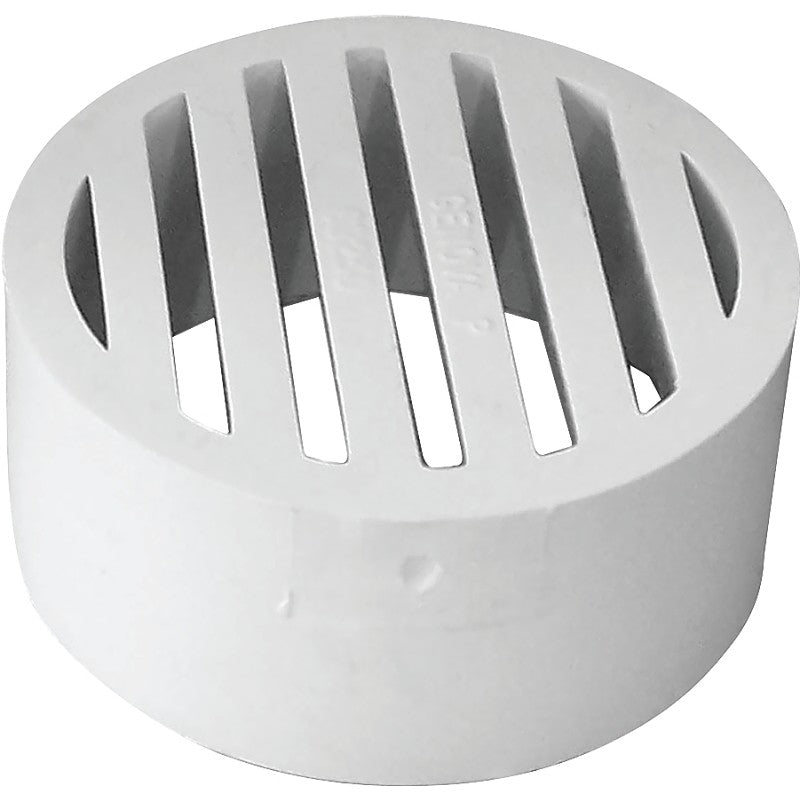 Canplas 414254BC Sewer Drain Grate, PVC, White