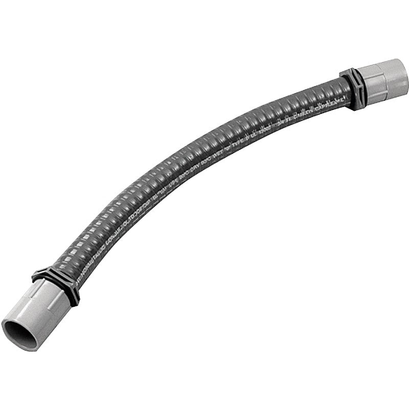 Carlon UAFAE Flexible Elbow, 3/4 in Trade Size, 0 to 90 deg Angle, Neoprene/PVC, Gray