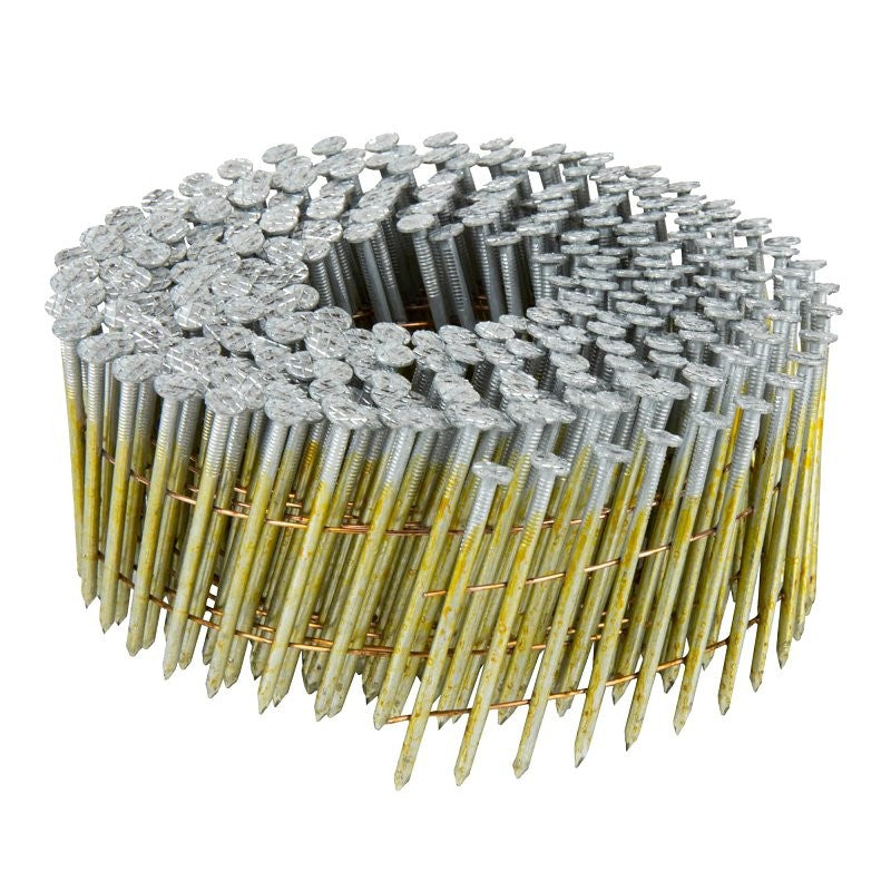 Metabo HPT HIT 13339 Siding Nail, 2-1/4 in L, Electro-Galvanized, Full Round Head, Smooth Shank