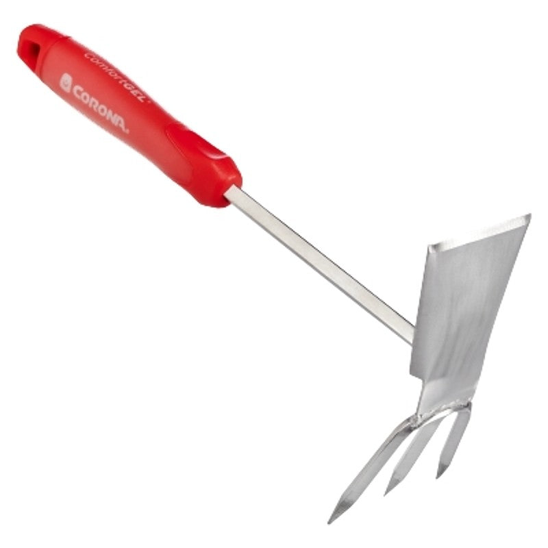 Corona CT-3344 Hoe Cultivator, 5.6 in W Blade, 6.3 in L Blade, Stainless Steel Blade, Plastic Handle, 13.3 in OAL